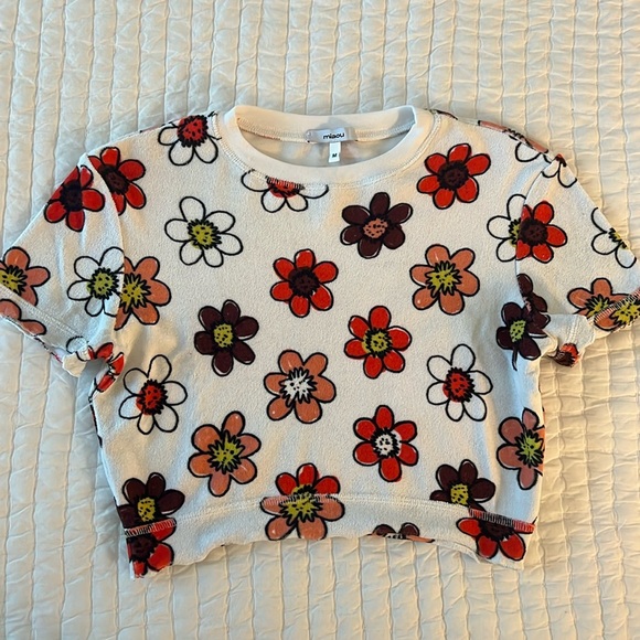 Miaou Tops - Miaou Flower “Frida” Crop Top